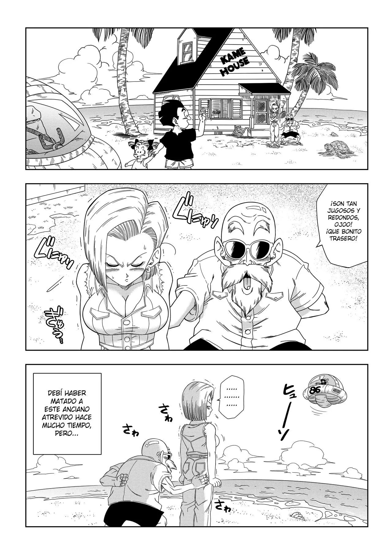 Android 18 vs El Maestro Roshi