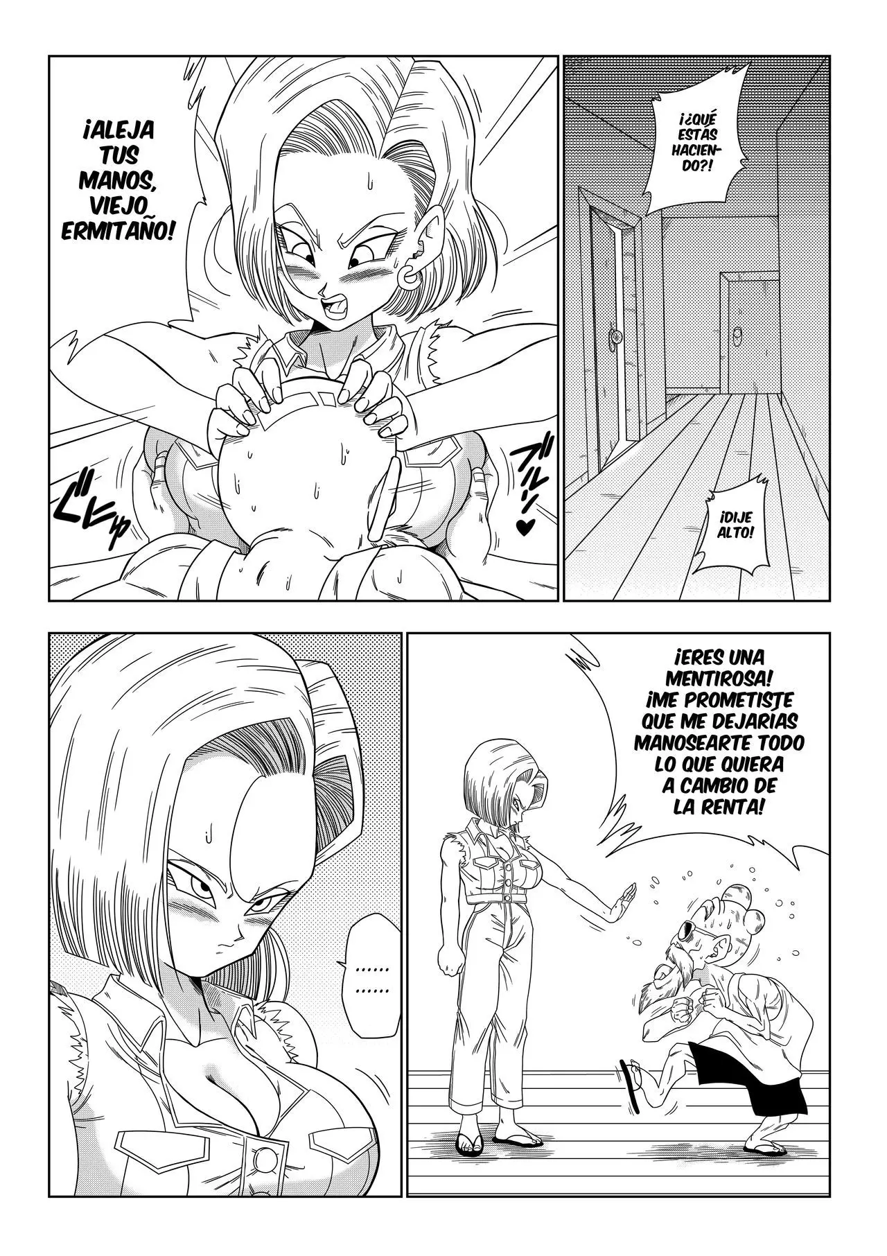 Android 18 vs El Maestro Roshi