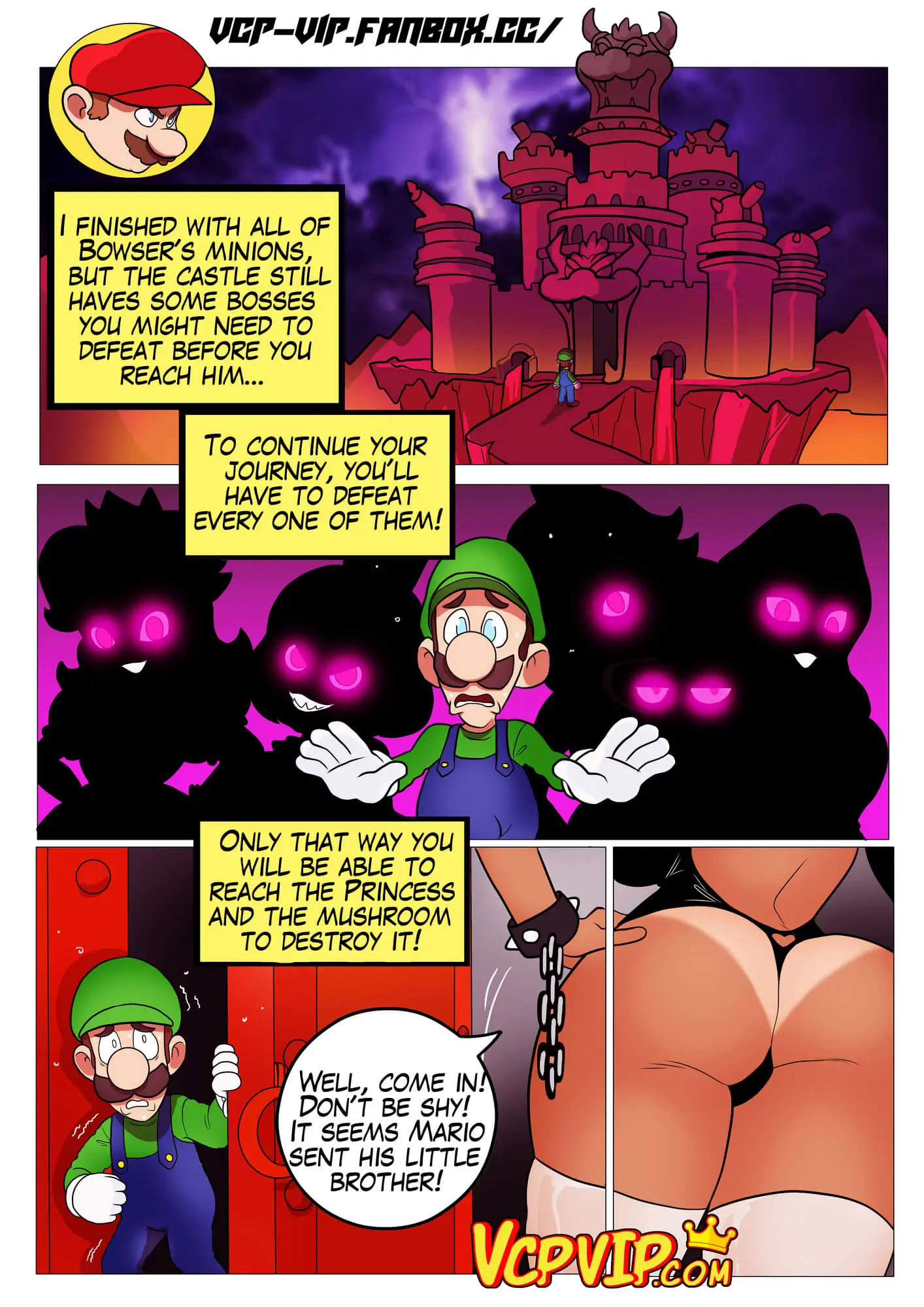 Fucker Mario Bro Gansoman Porn Comic 07