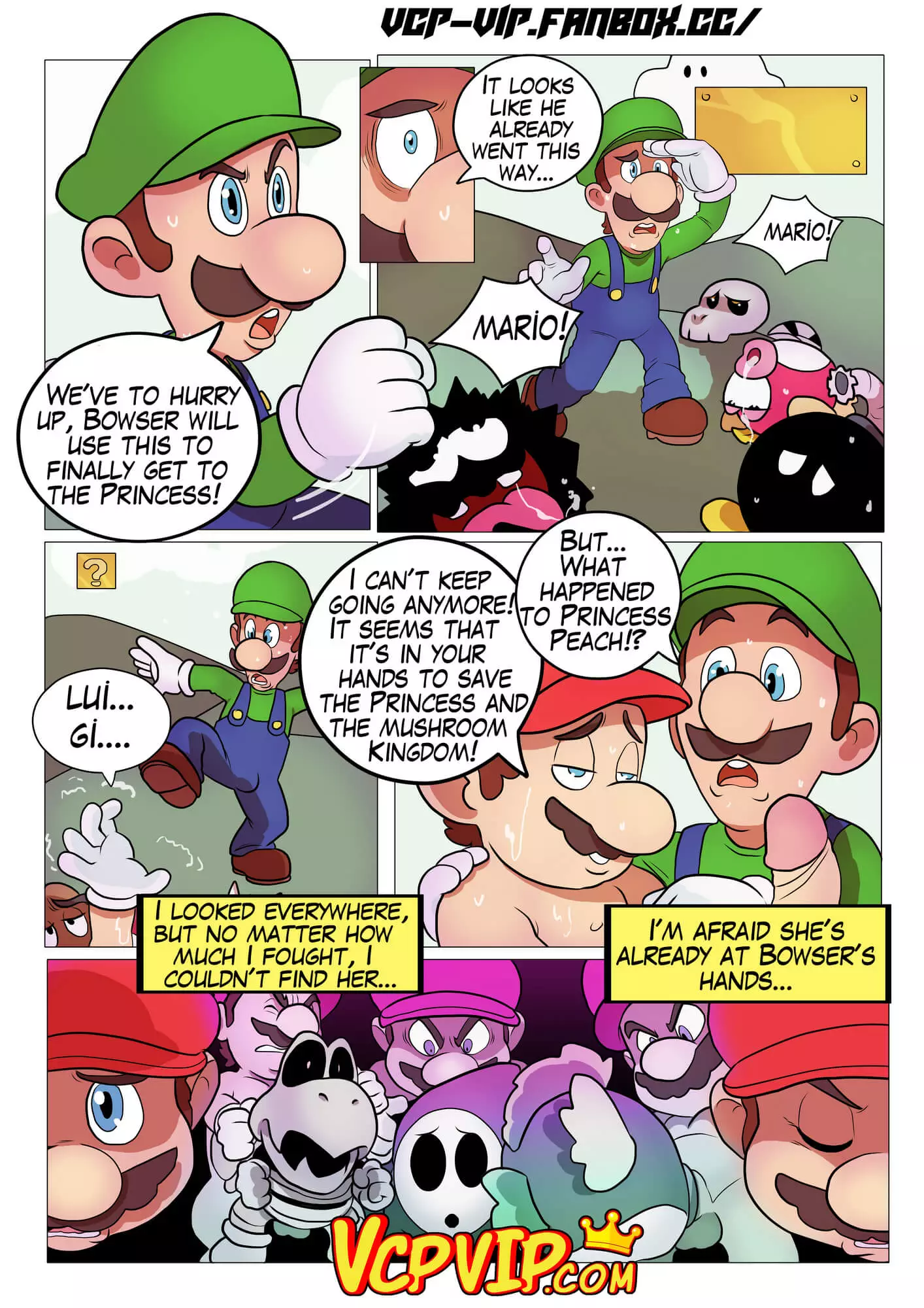 Fucker Mario Bro Gansoman Porn Comic 06