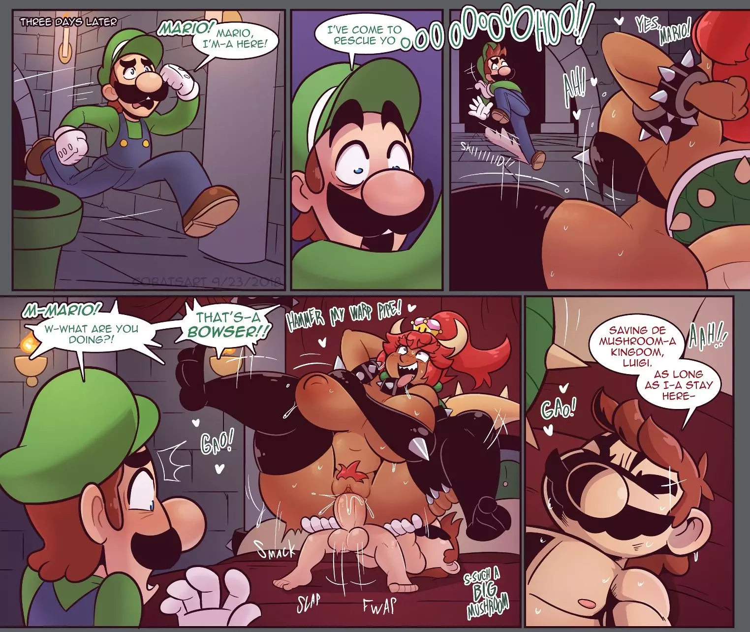 Bowsette X Mario