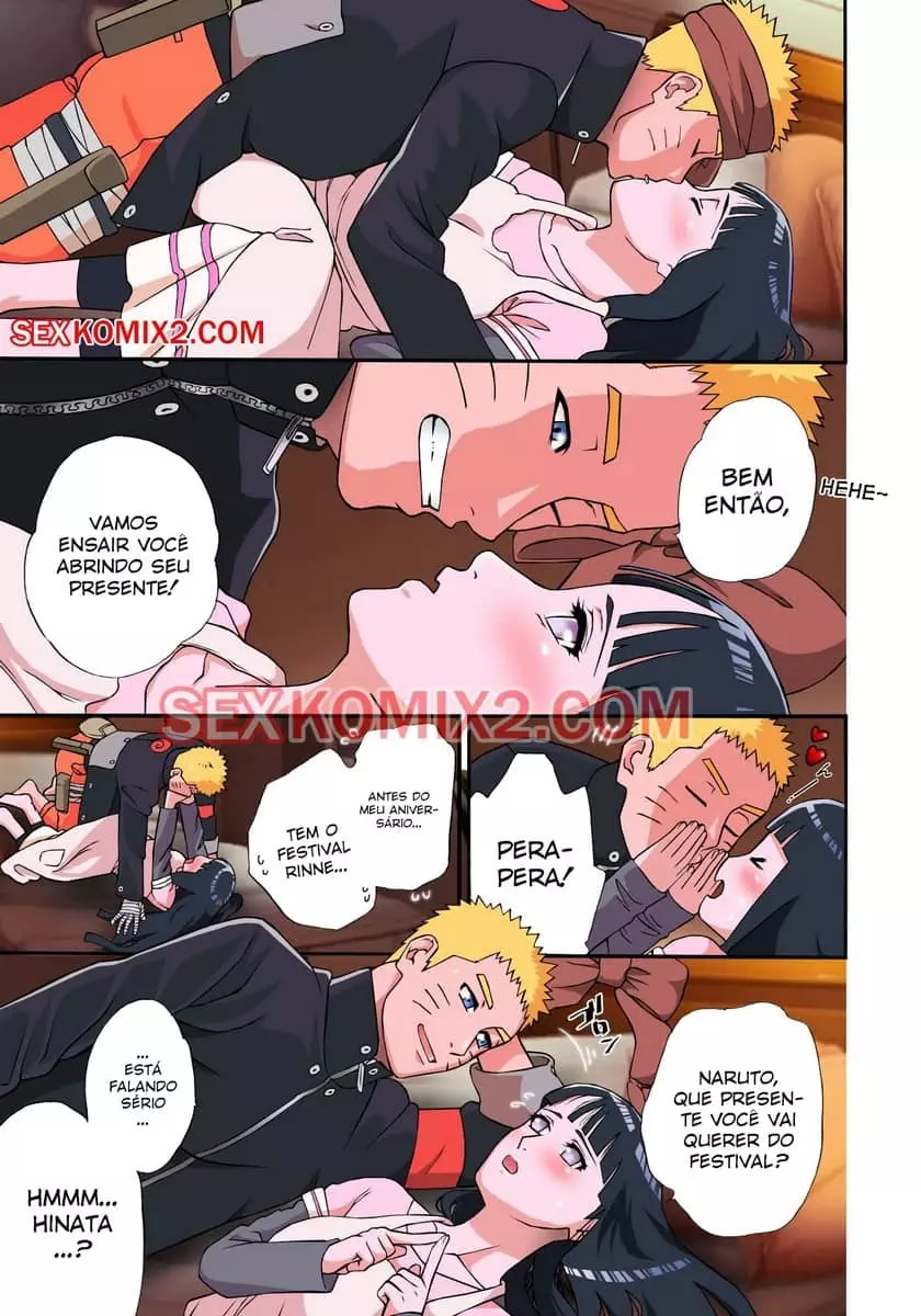 Naruto comendo a hinata de maneira bem gulosa