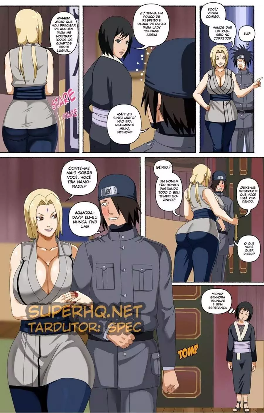 Tsunade transando com um macho pirocudo e safado