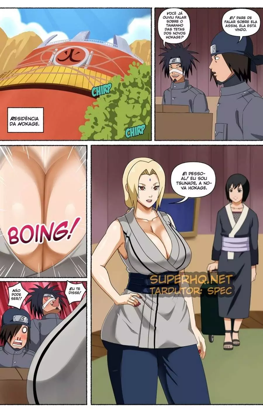 Tsunade transando com um macho pirocudo e safado