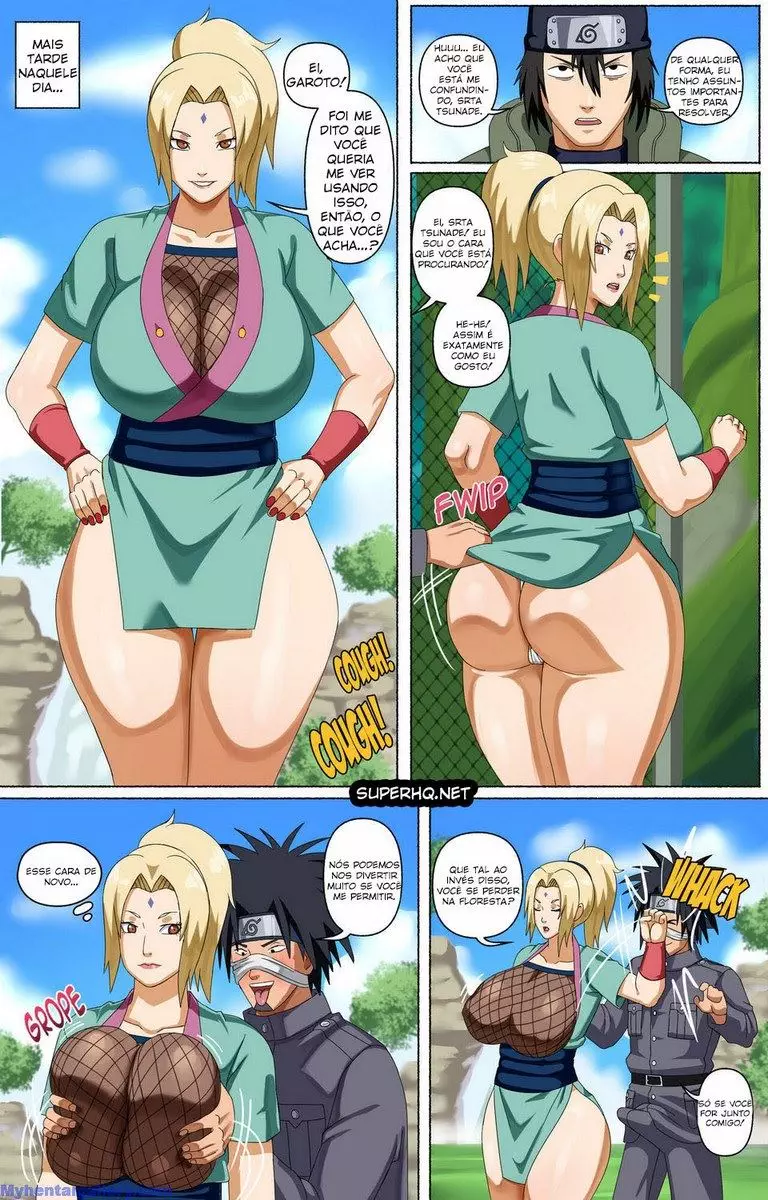 Tsunade transando com um macho pirocudo e safado