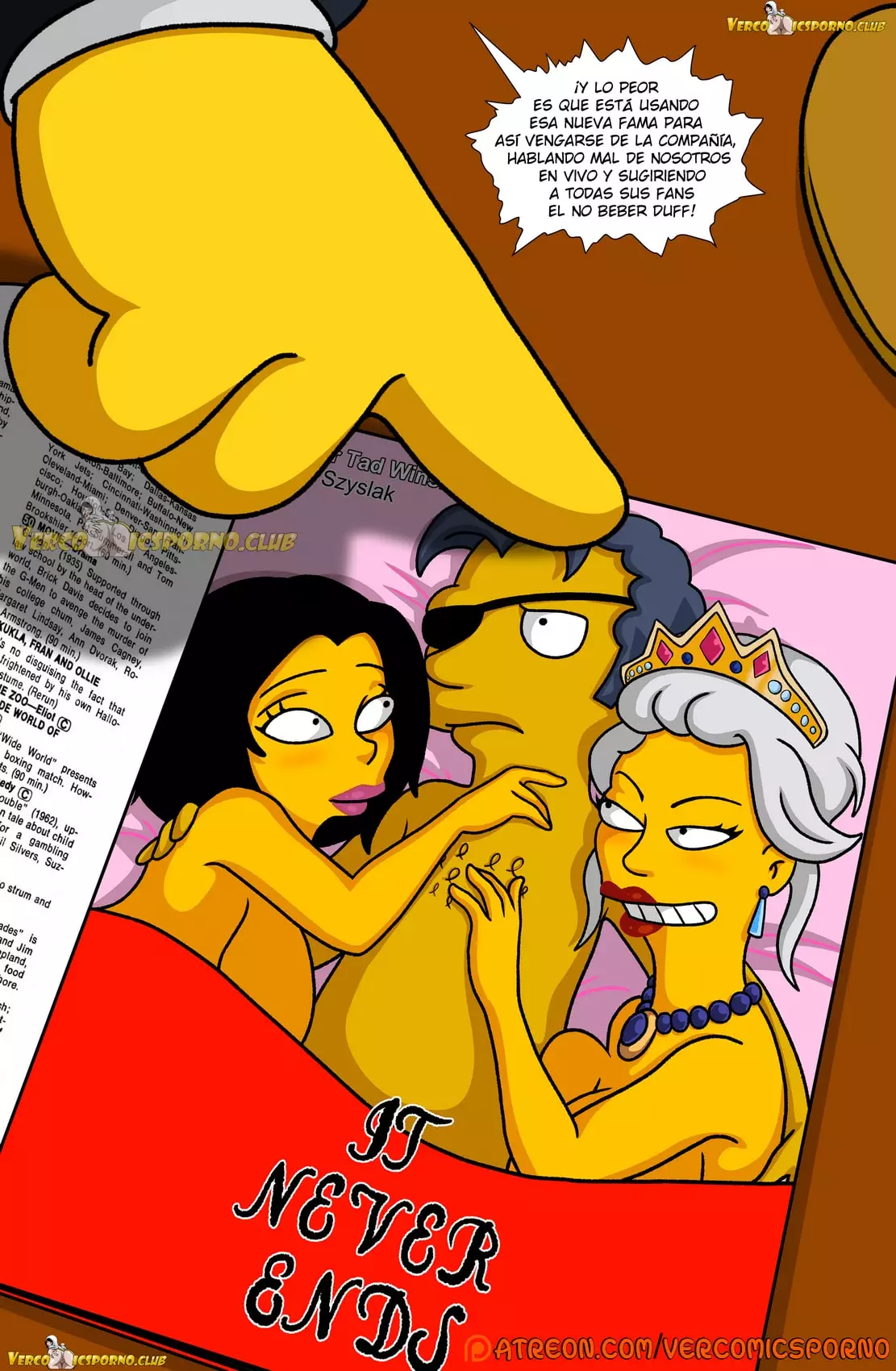 Los Simpsons Titania: Sexy Milf follando con Moe