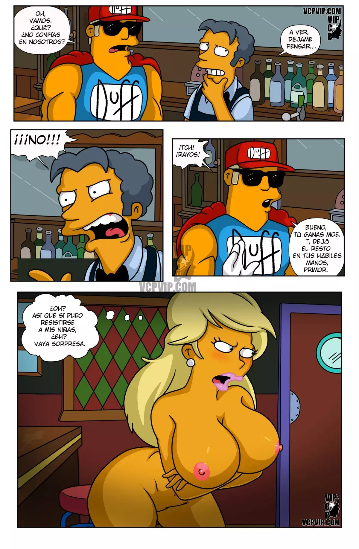 Los Simpsons Titania: Sexy Milf follando con Moe