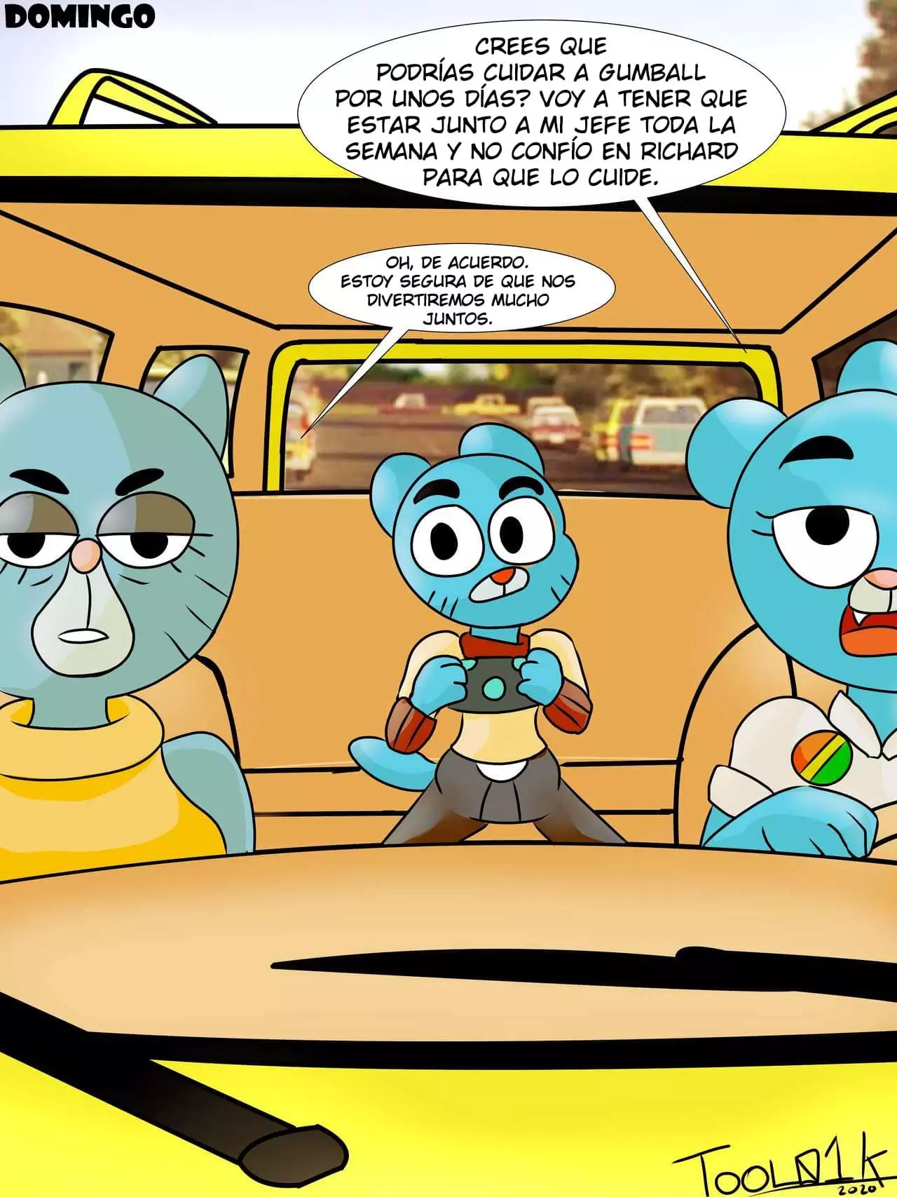 Gumball y su abuela Follando a escondidas