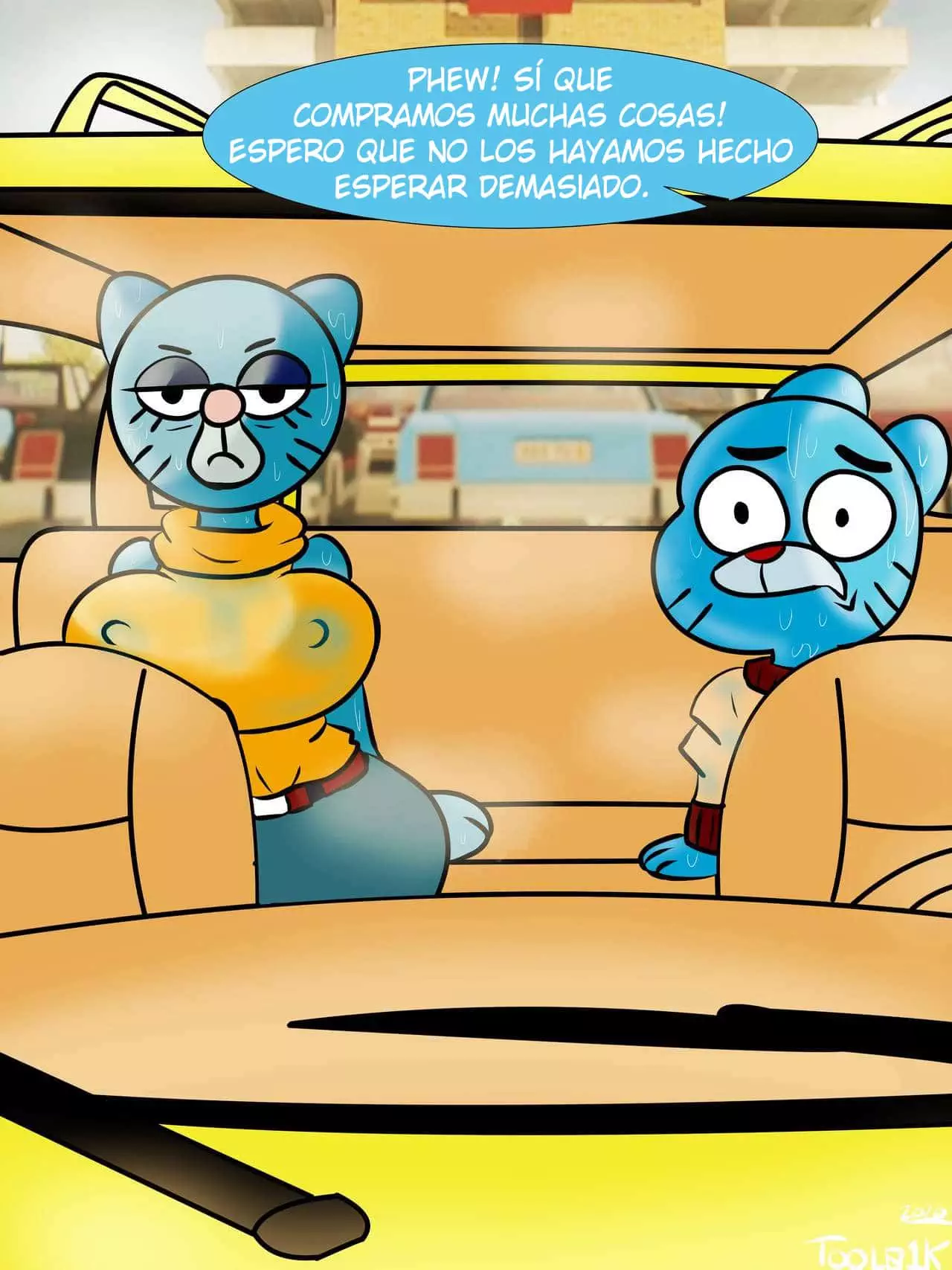 Gumball y su abuela Follando a escondidas