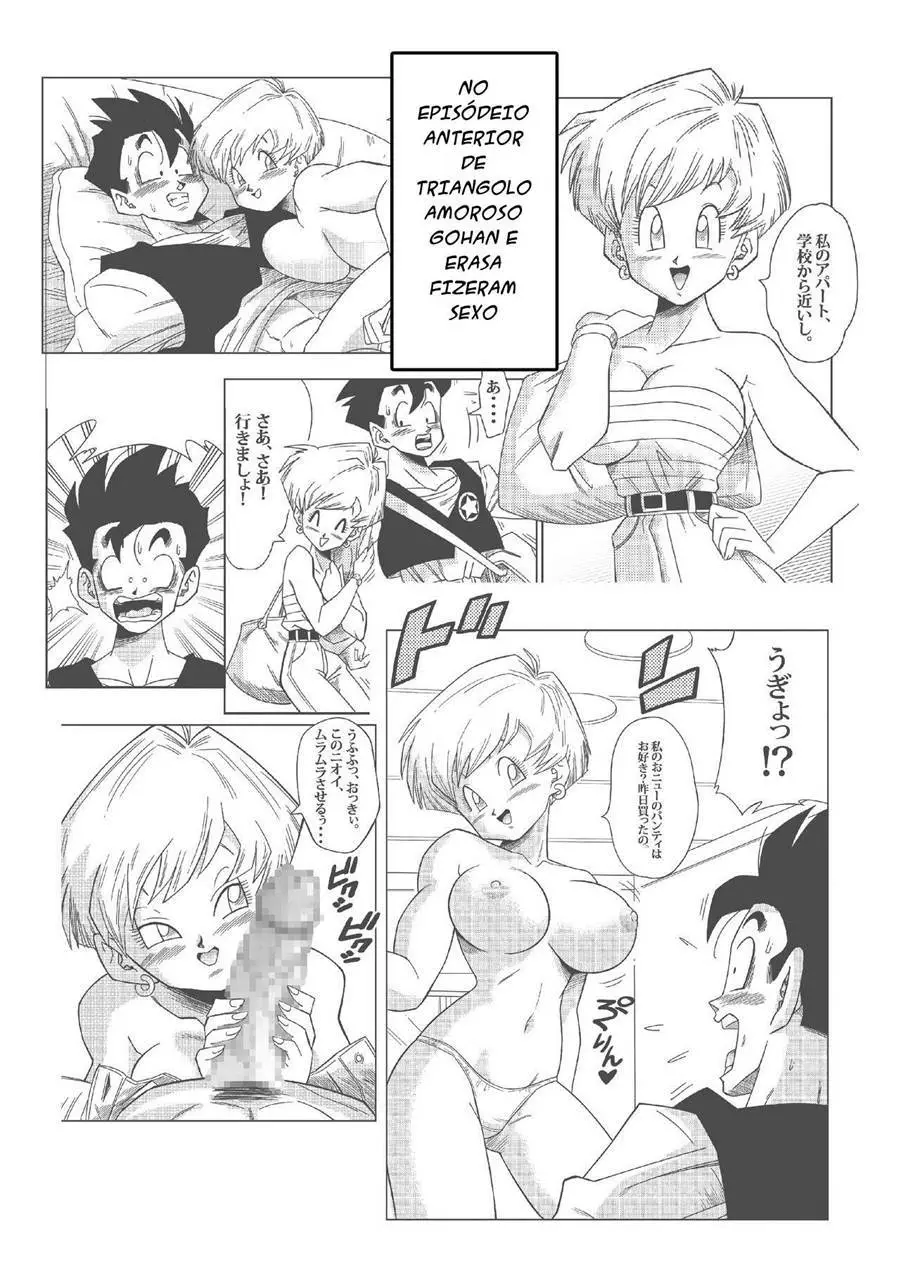 Videl fodendo junto com a Bulma e gozando gostoso