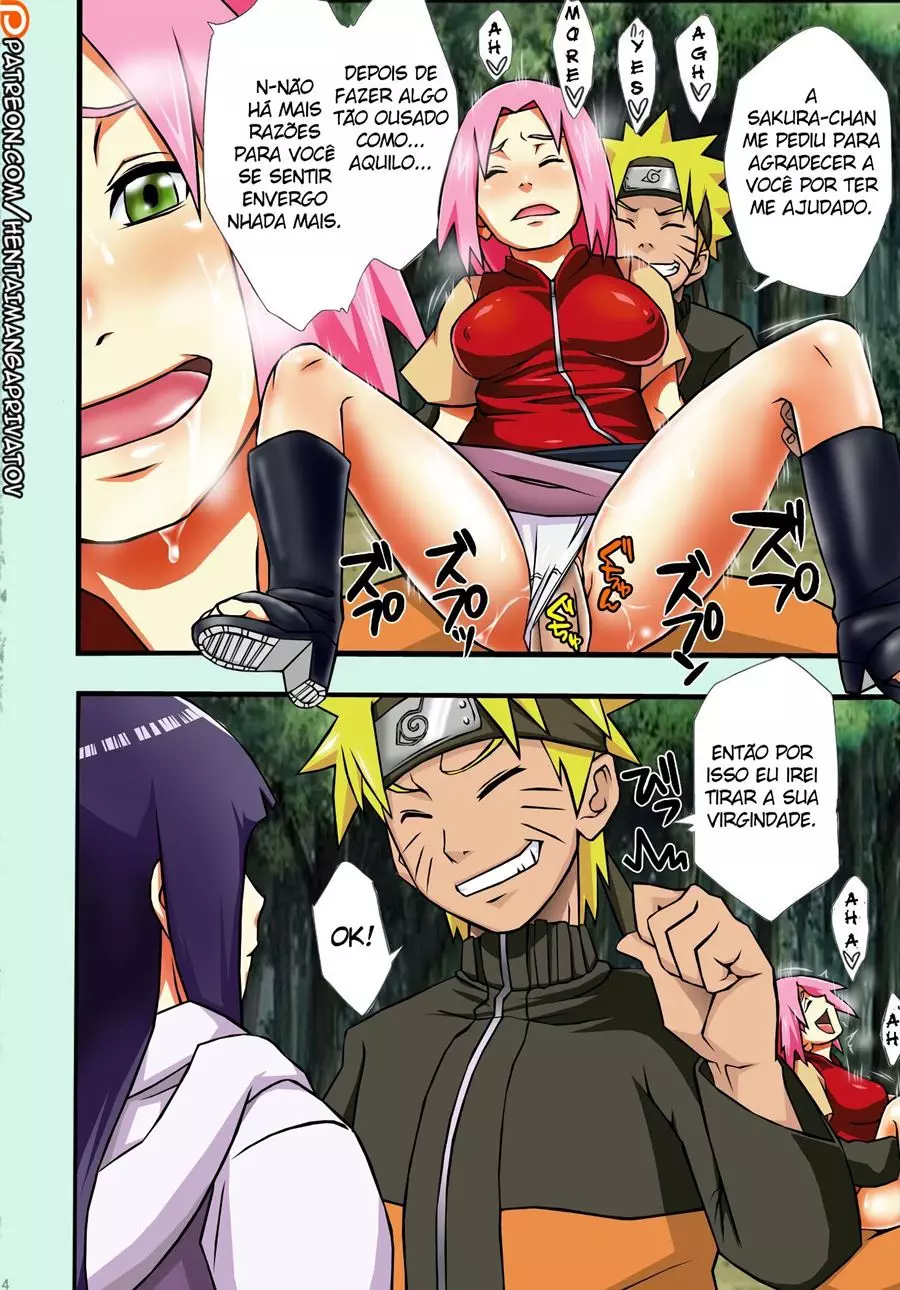 Hinata e Sakura fodendo e mostrando a xoxota gulosa