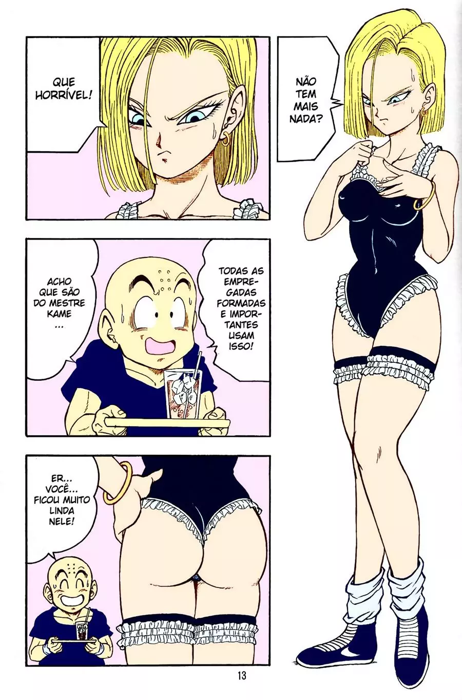 Android 18 sentando em cima de uma piroca dura e grossa