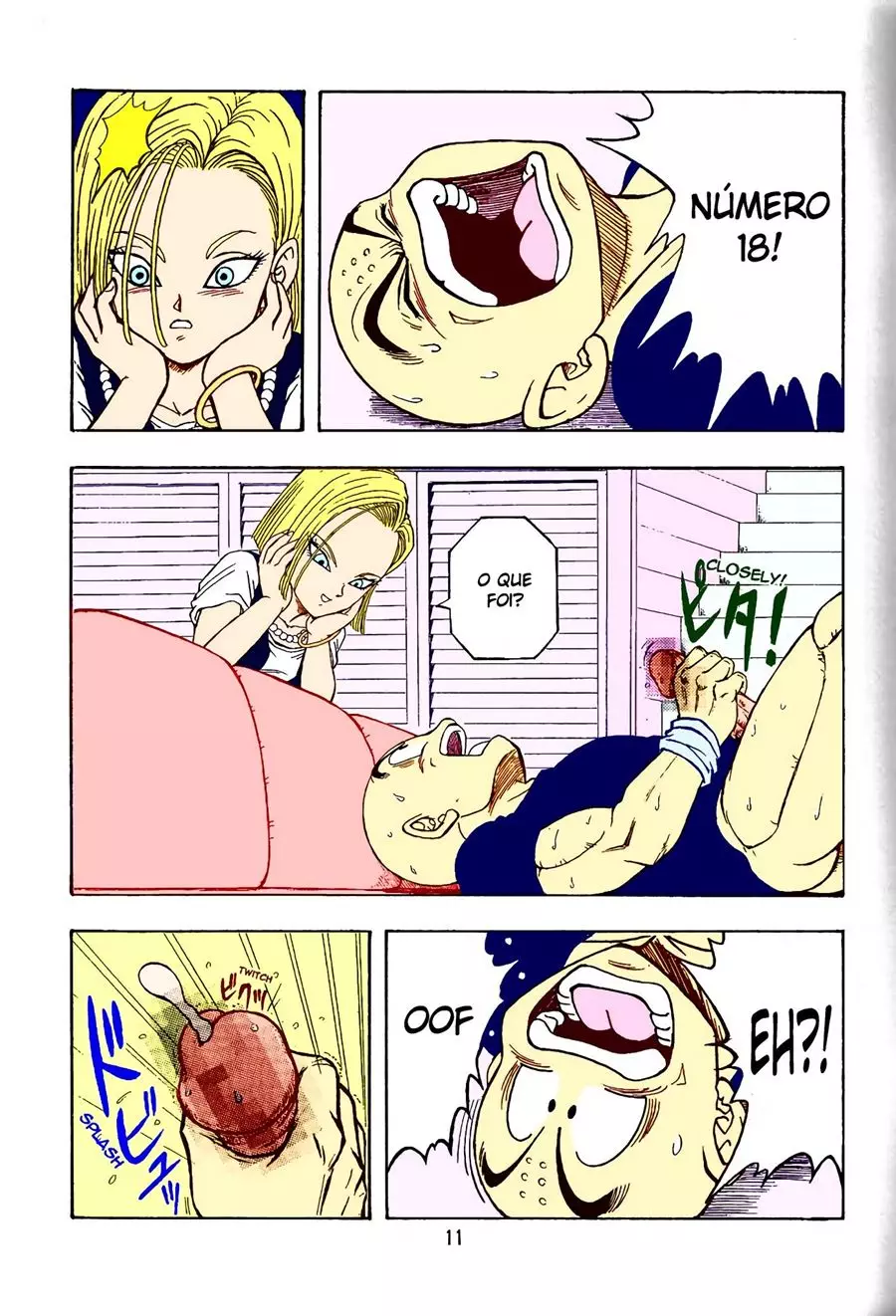 Android 18 sentando em cima de uma piroca dura e grossa