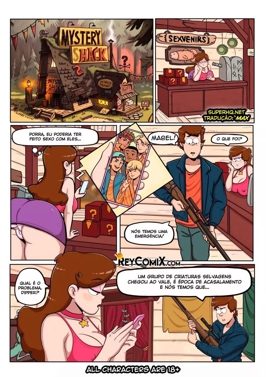 Gravity Falls novinha gostosa levando rola grossa