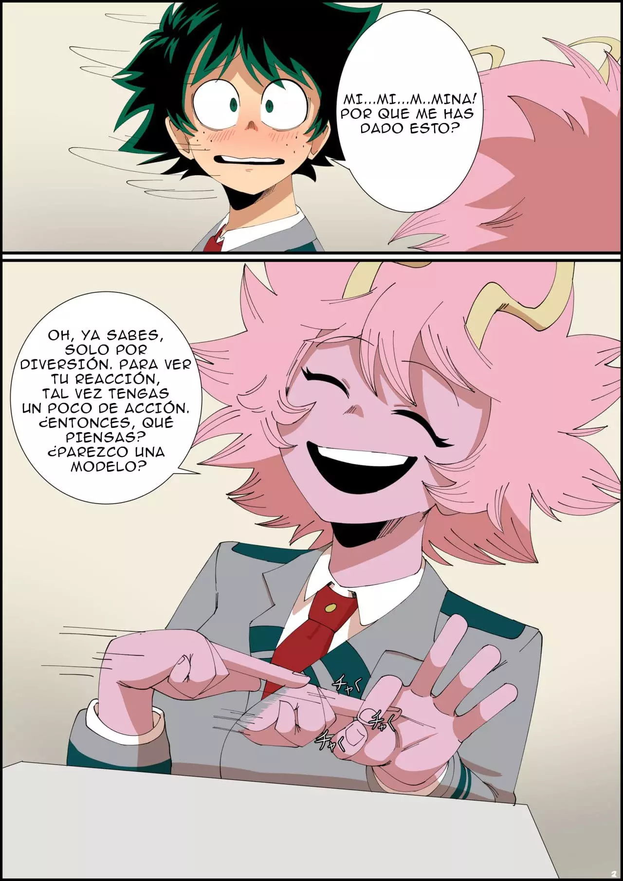 Mina x Izuku Cap 1 – Hentai Comic