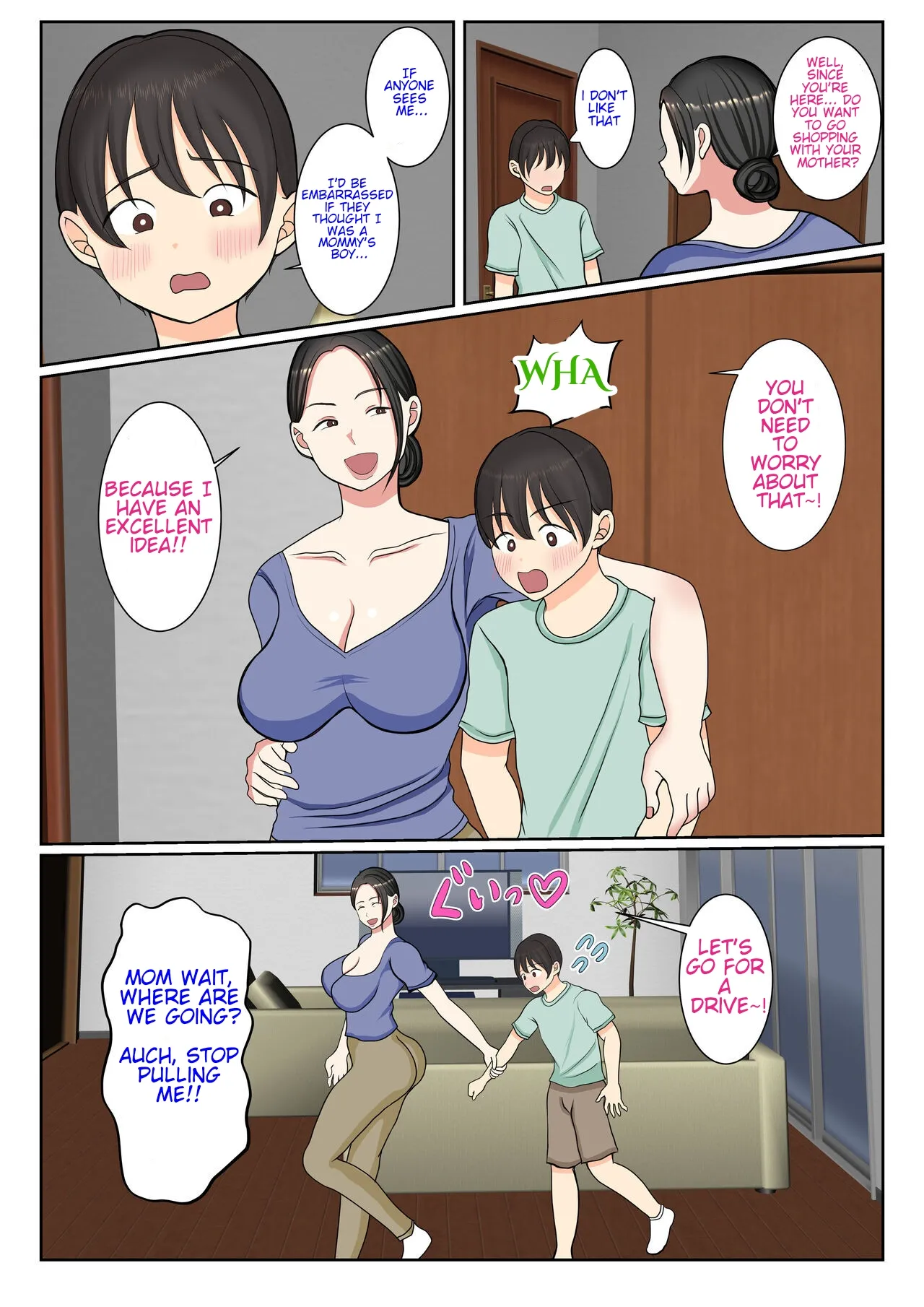 The Day the youngest son lost his virginity thanks to his mother in a swimsuit. By Benii Kenkyuujo