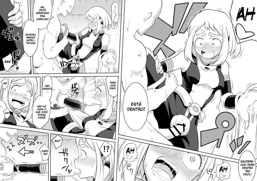 Uraraka escrava sexual levando rola na buceta