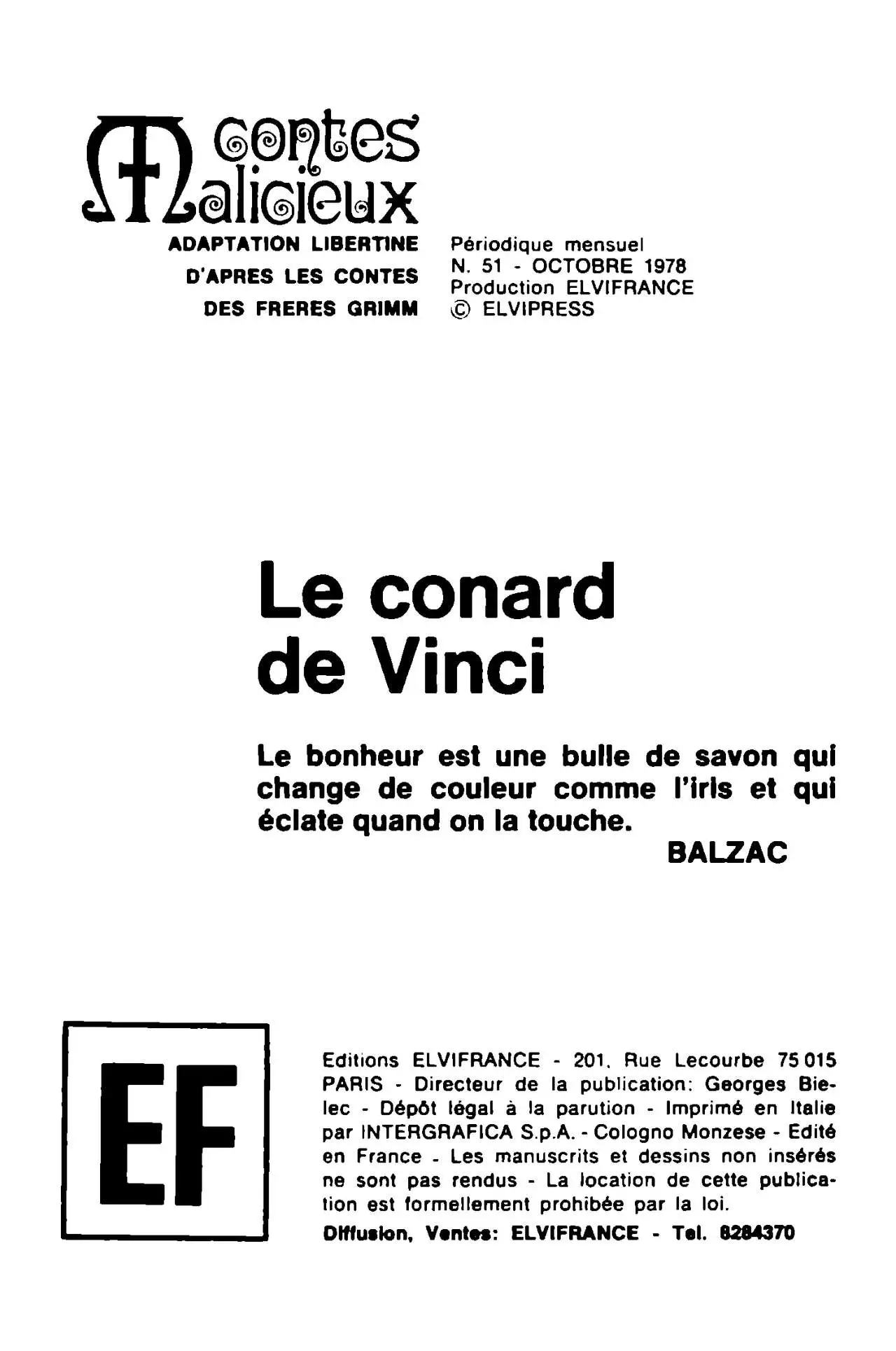 Contes Malicieux 51 : Le conard de Vinci numero d'image 2