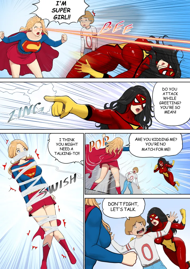 Mezzo: Supergirl and Spiderwoman Unite in FreeComix