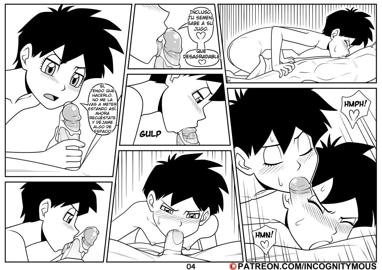 Gohan Videl y Milk Follando un trío incestuoso DBZ xxx