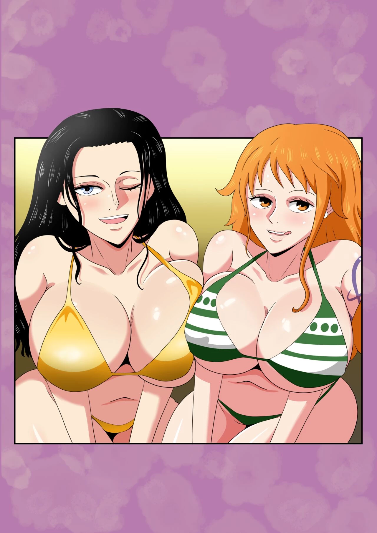 Nami and Robins Wild Desires image number 1