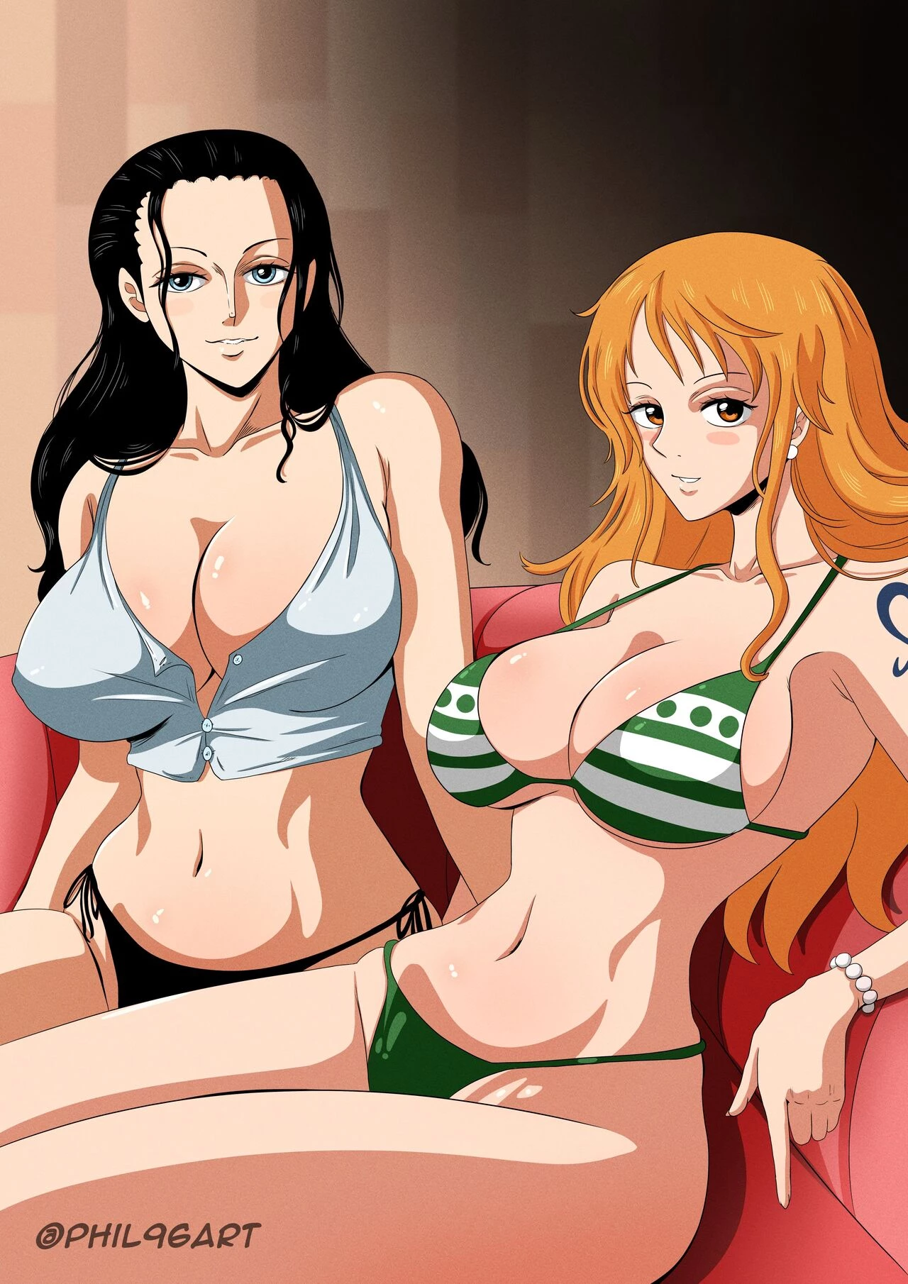 Nami and Robins Wild Desires image number 19