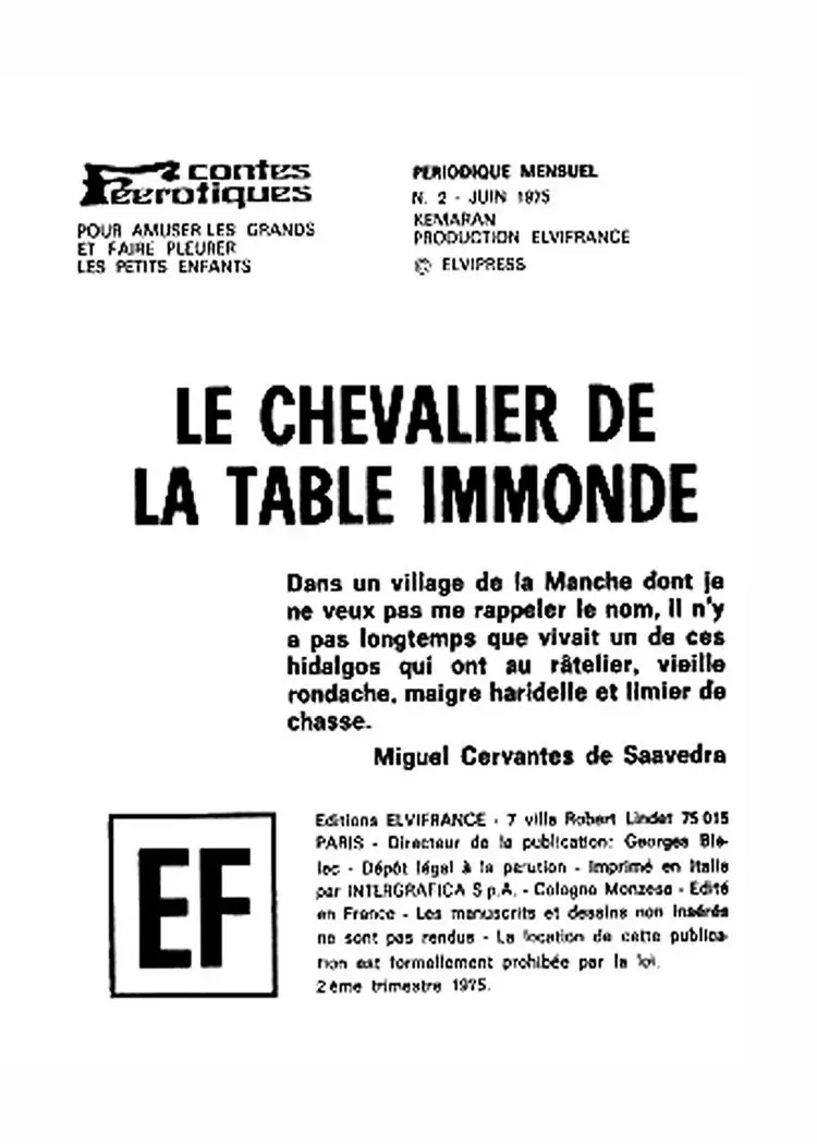 Elvifrance - Contes feerotiques - 002 - Les chevaliers de la table immonde numero d'image 2