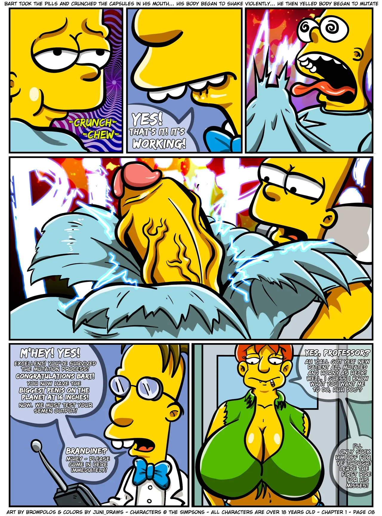 The Sexensteins 1-2: Simpsons Art by Brompolos