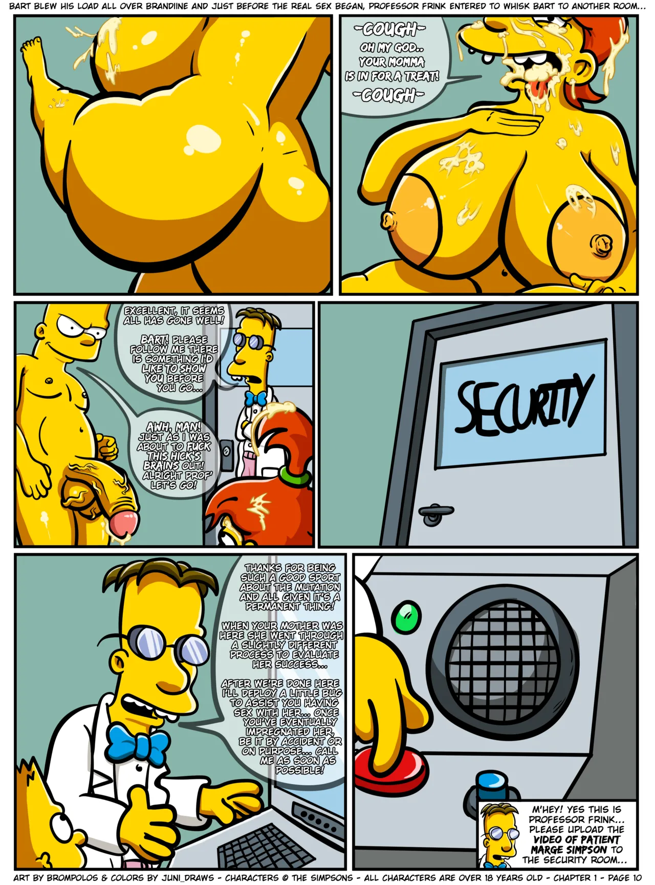 The Sexensteins 1-2: Simpsons Art by Brompolos