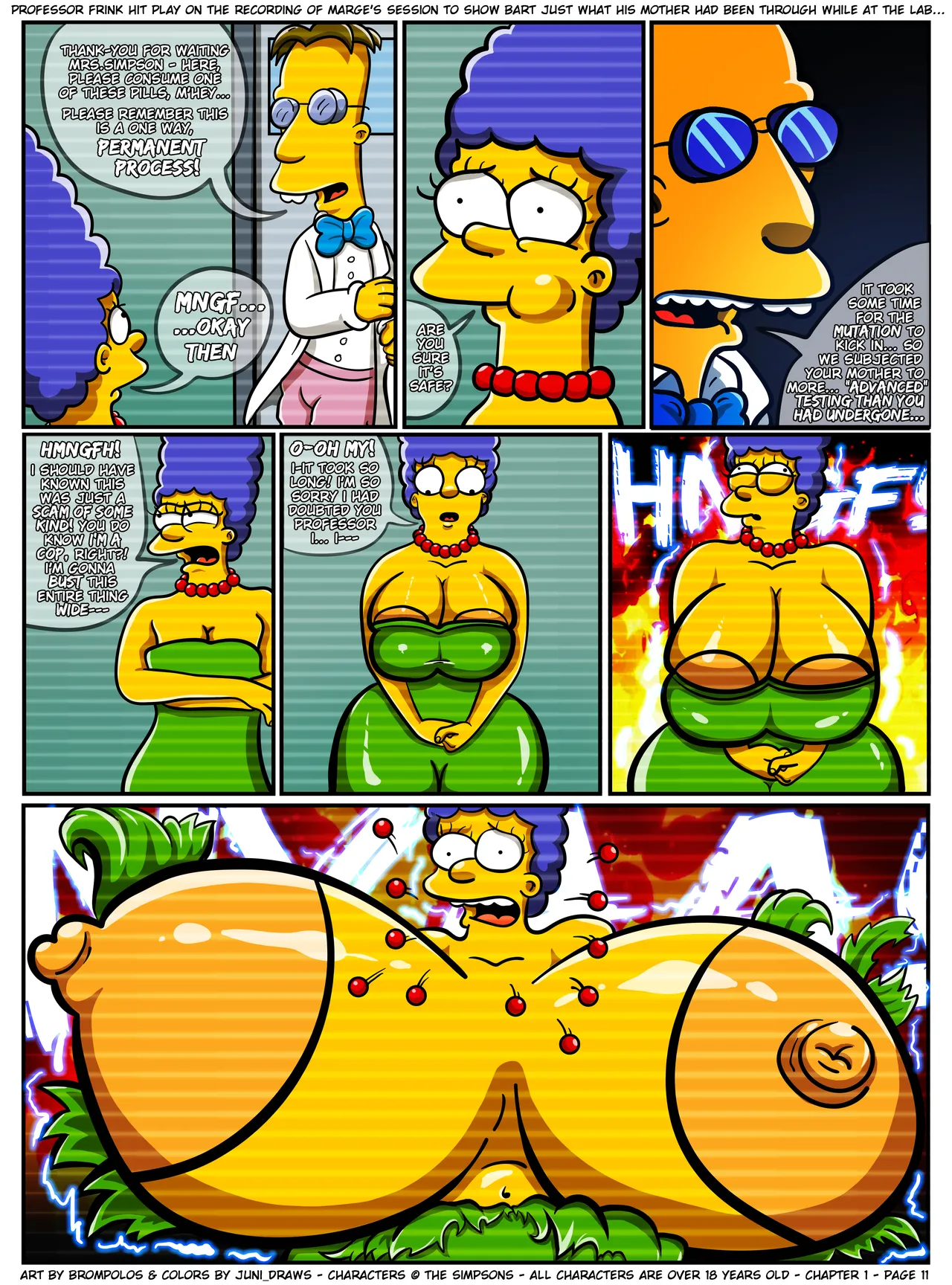 The Sexensteins 1-2: Simpsons Art by Brompolos