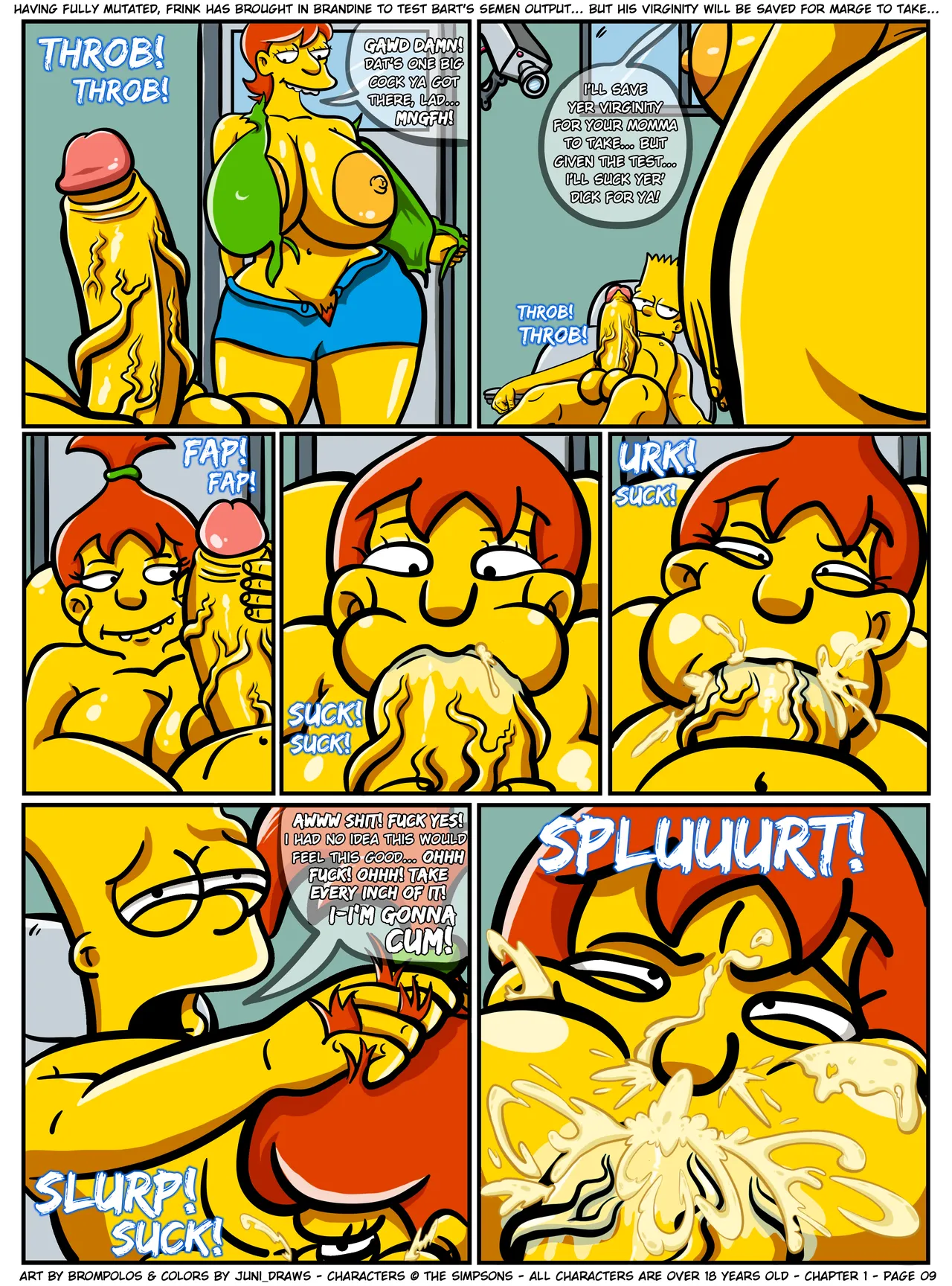 The Sexensteins 1-2: Simpsons Art by Brompolos