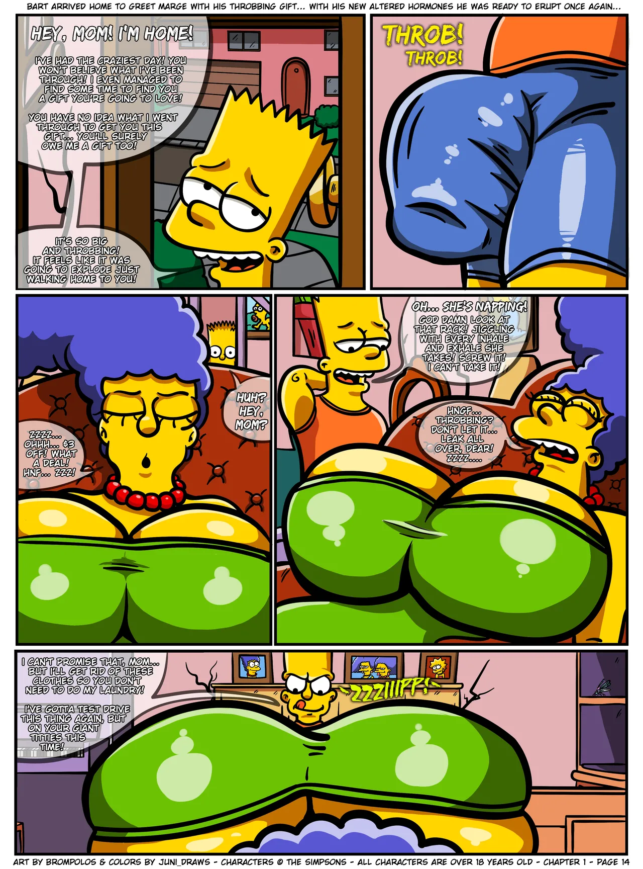 The Sexensteins 1-2: Simpsons Art by Brompolos