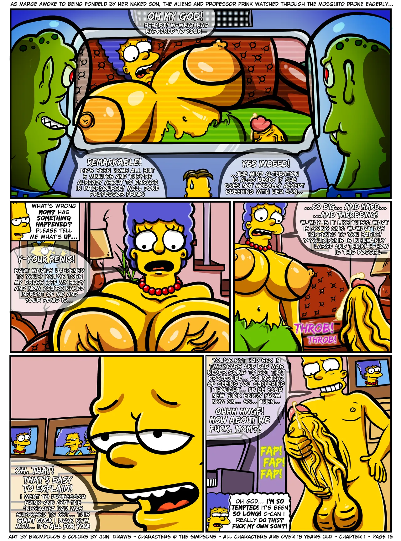 The Sexensteins 1-2: Simpsons Art by Brompolos