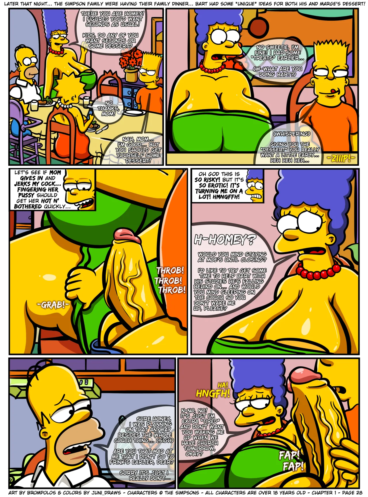 The Sexensteins 1-2: Simpsons Art by Brompolos