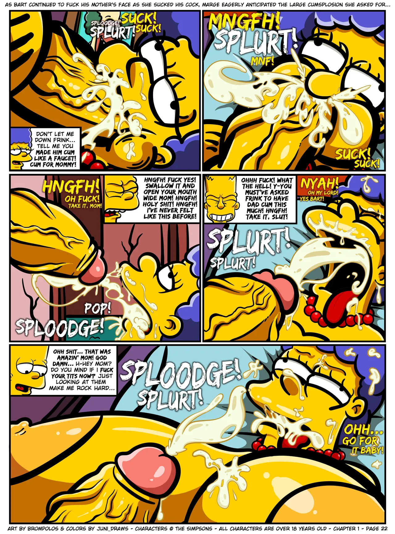 The Sexensteins 1-2: Simpsons Art by Brompolos