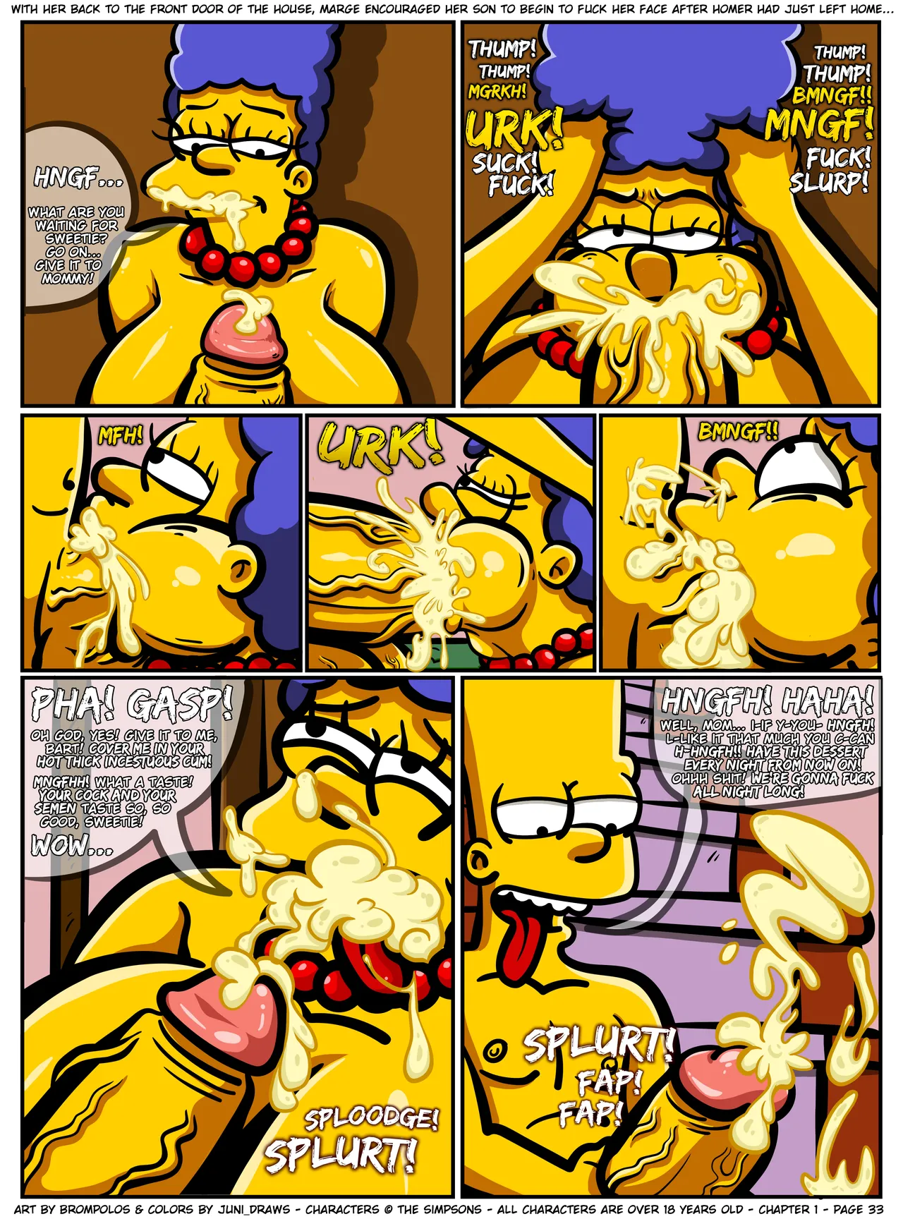 The Sexensteins 1-2: Simpsons Art by Brompolos