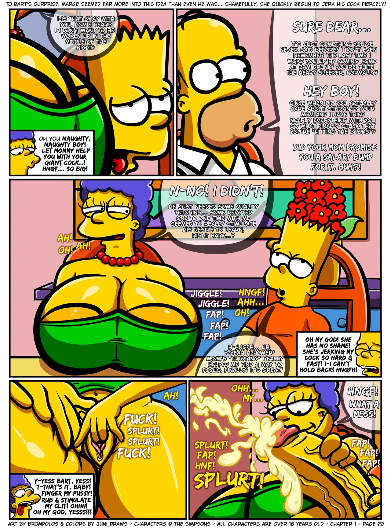 The Sexensteins 1-2: Simpsons Art by Brompolos