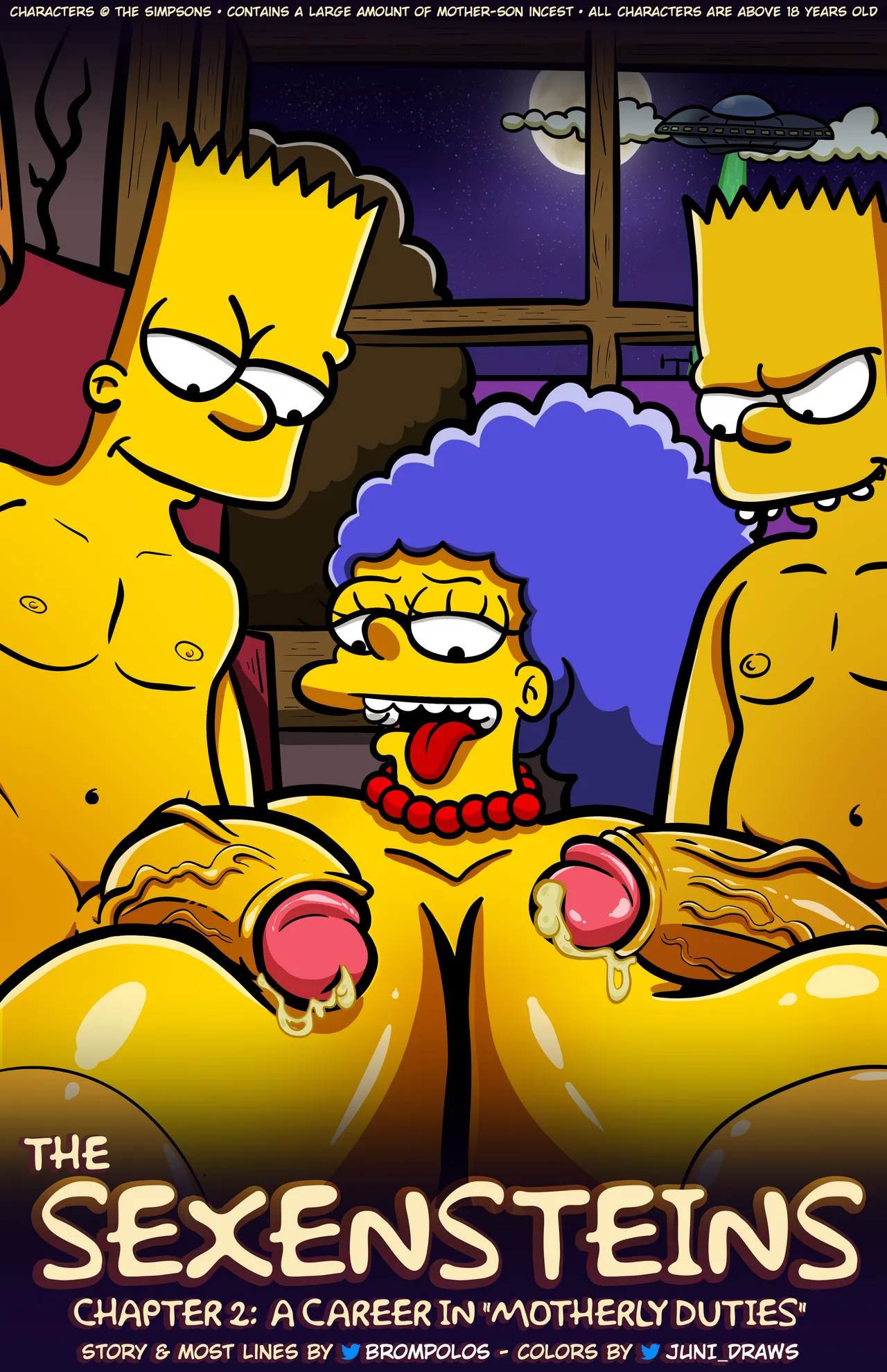 The Sexensteins 1-2: Simpsons Art by Brompolos