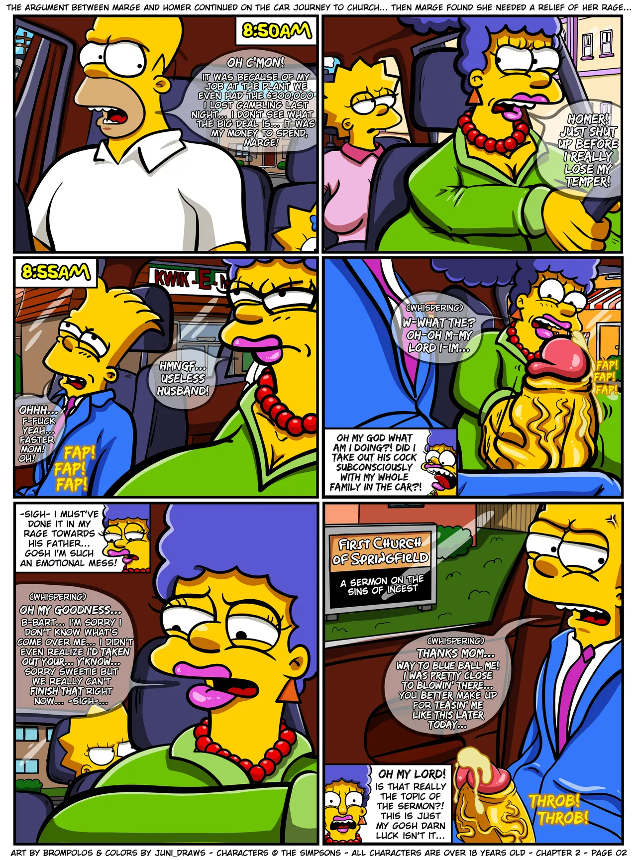 The Sexensteins 1-2: Simpsons Art by Brompolos