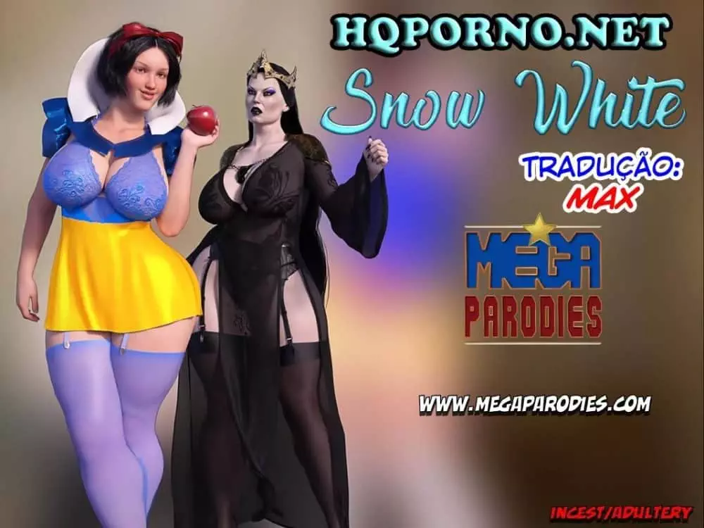 Branca de neve porno com macho fodendo forte