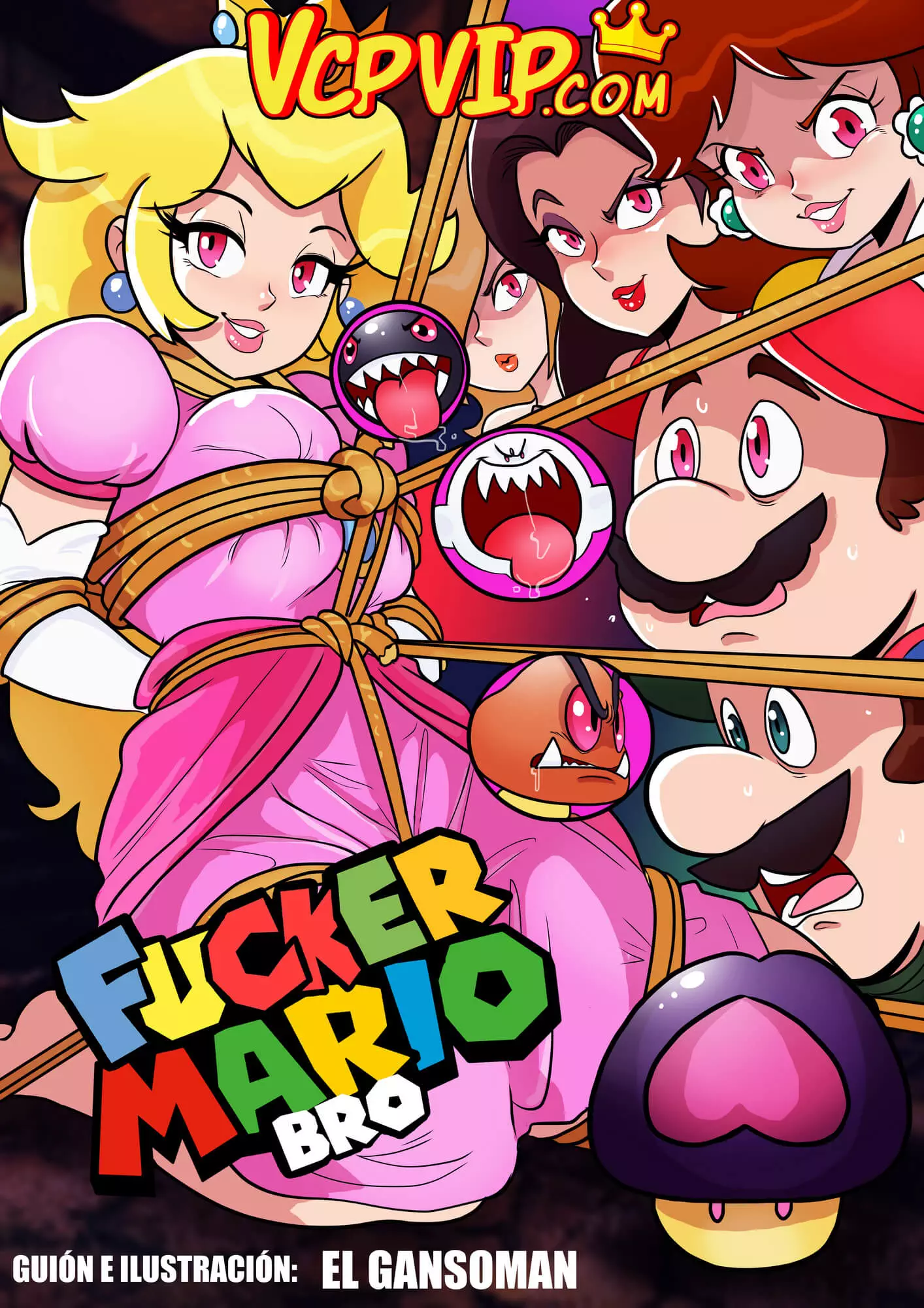 Fucker Mario Bro Gansoman Porn Comic 01