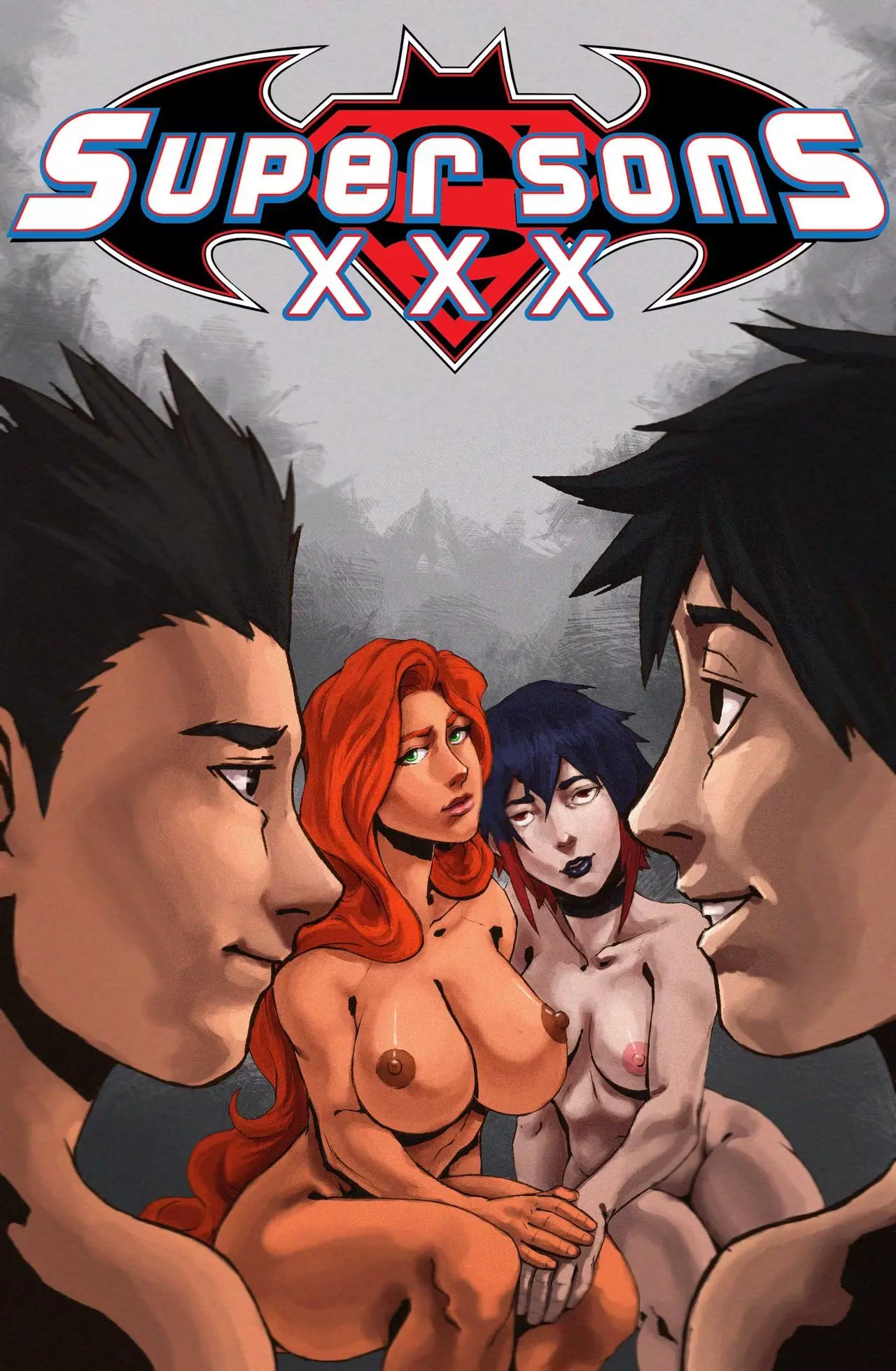 Jovenes titanes xxx Starfire y Super Boy follando