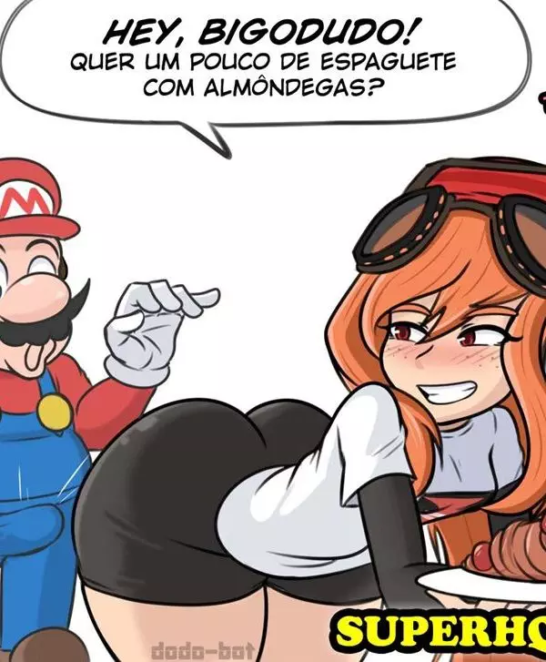 Mario Porno com a princesa fazendo uma putaria