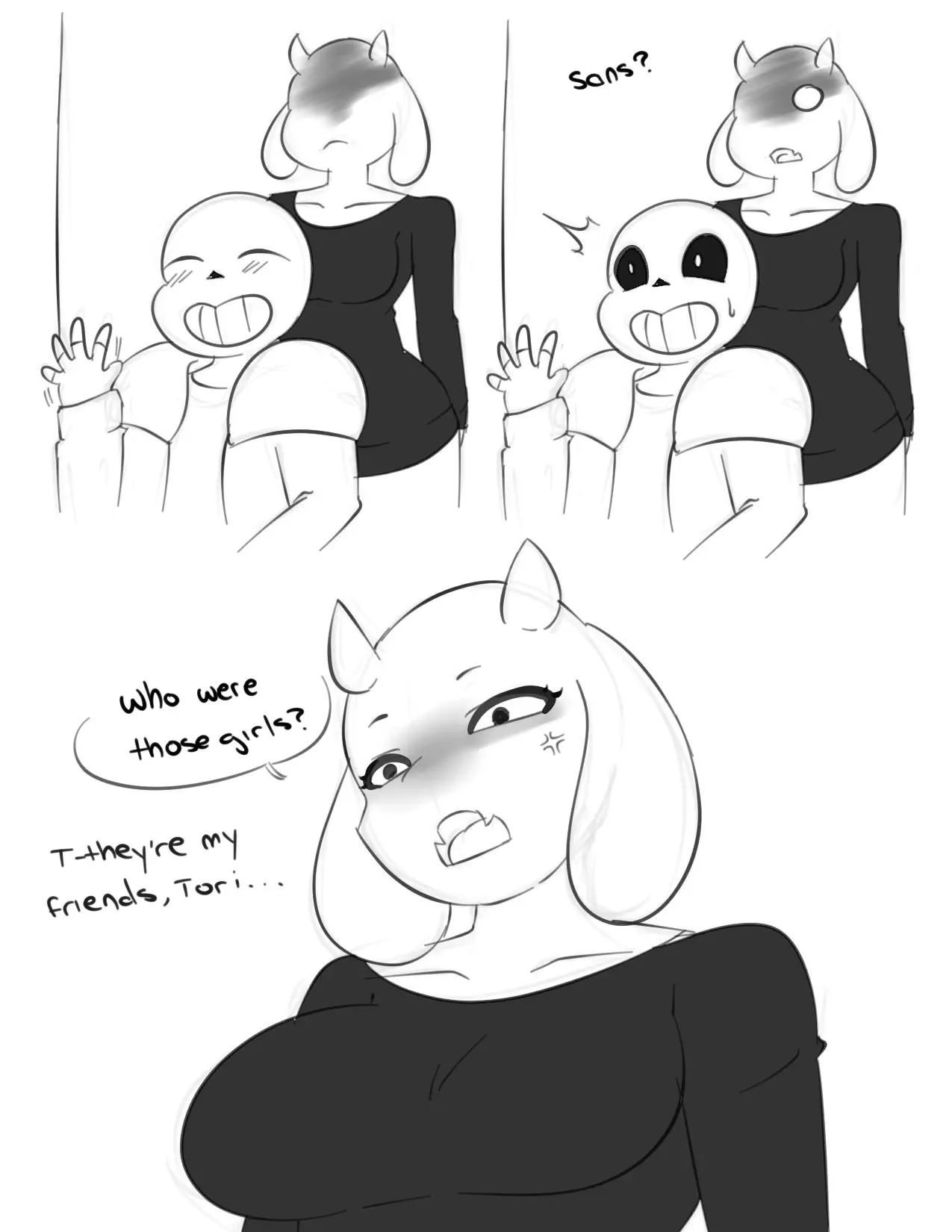 Sans X Toriel Inuyuru 01